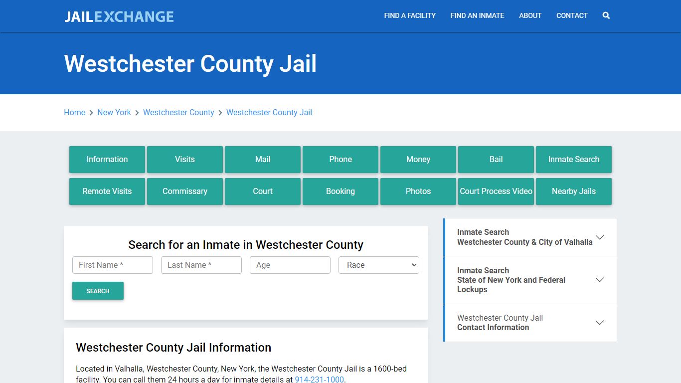 Westchester County Jail Roster Lookup, NY, Inmate Search